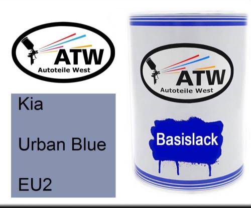 Kia, Urban Blue, EU2: 500ml Lackdose, von ATW Autoteile West.